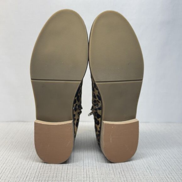 MINI BODEN Made In India Leopard Print Calf Fur Ankle Zip Round Toe Booties 37/6 - Picture 8 of 8